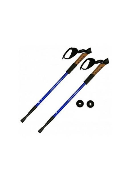 Палки для скандинавской ходьбы+треккинг телескопические пара Blue Antishock (291882300)