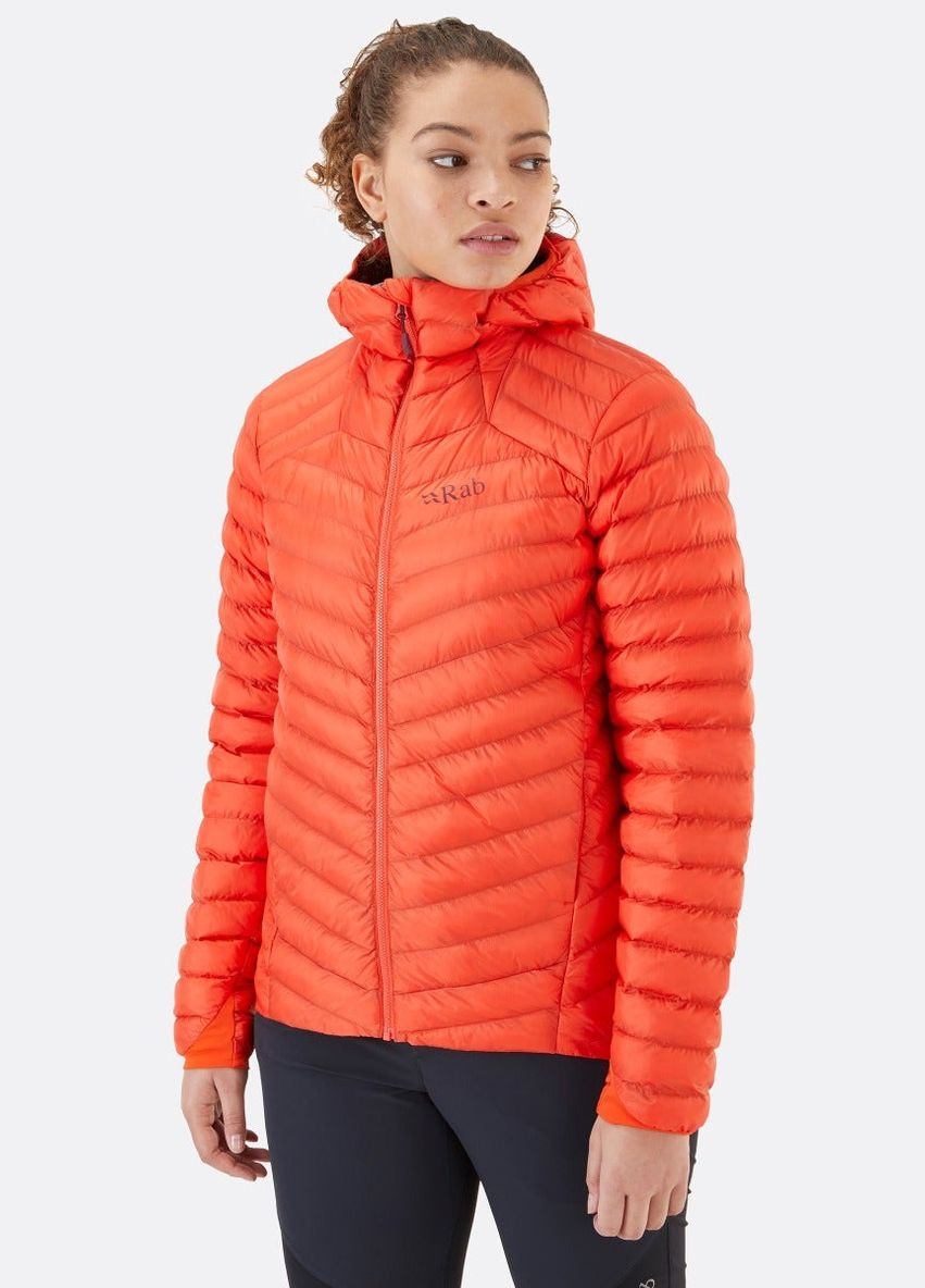 Оранжевая демисезонная куртка cirrus alpine insulated jacket women Rab