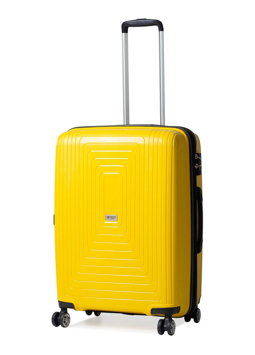 Чемодан средний M полипропилен жёлтый 68х47х33+5/102л/3.9кг/ 241 AIRTEX (324801633)