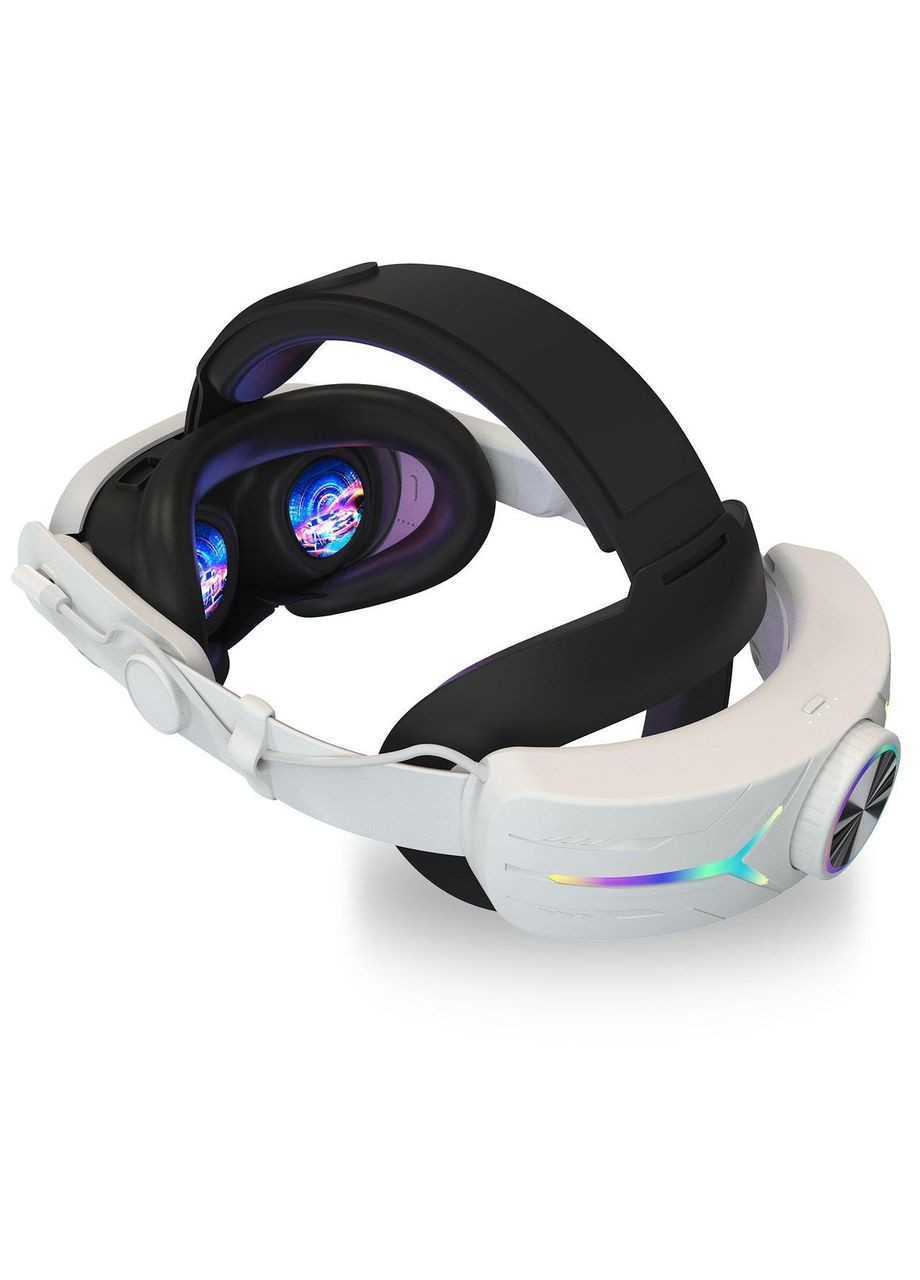 Кріплення на Голову Oculus Quest 3 з акумулятором 8000 mAh RGB Регульований Ремінець для окулярів Meta Quest 3 Head Strap RGB VR (366664695)