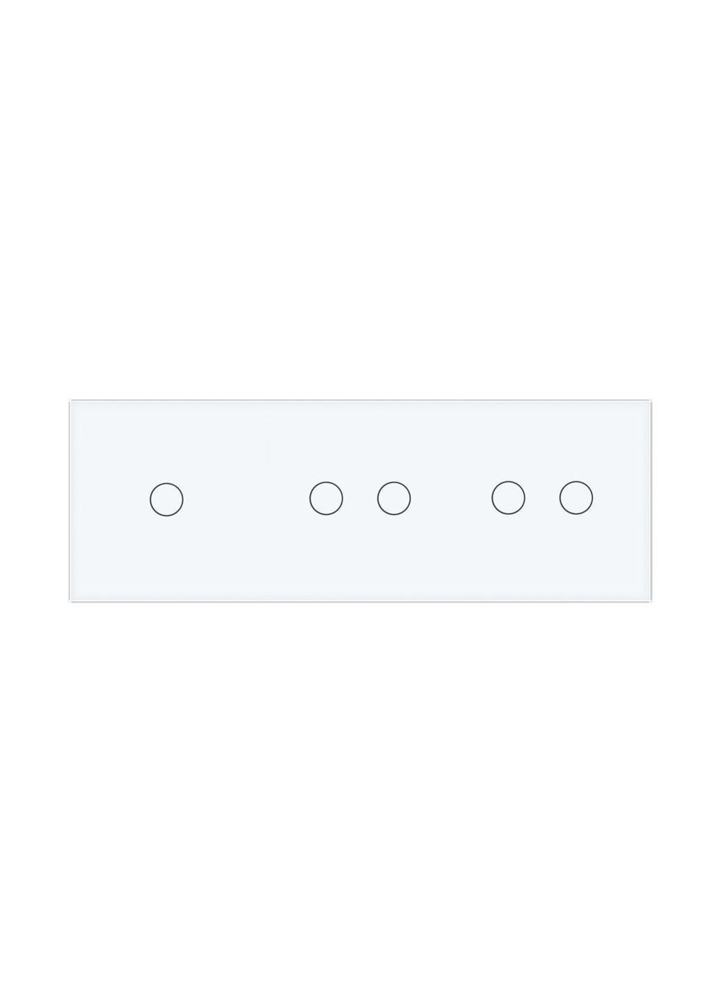 Умный сенсорный ZigBee выключатель 5 сенсоров (1-2-2) стекло (VL-C701Z/C702Z/C702Z-11) Livolo (370984952)