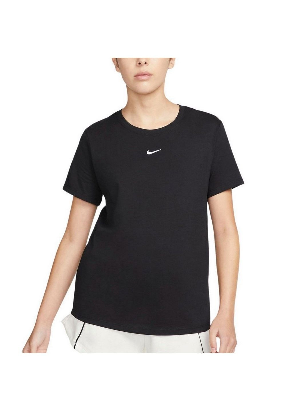 Черная летняя футболка w nsw tee essntl crew lbr dx7904-010 Nike