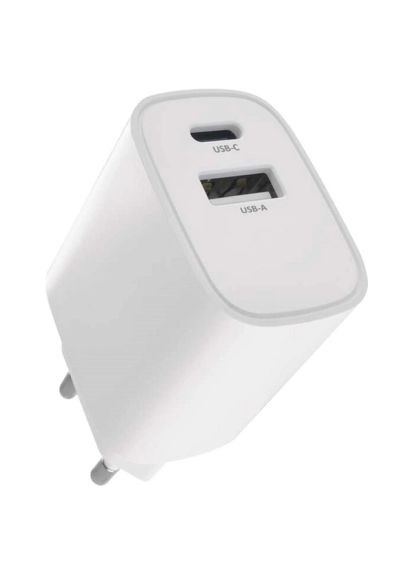 Зарядний пристрій (V02B15) Emos V02B15 1xUSB-A + 1xUSB-C 15W GaN (369881066)