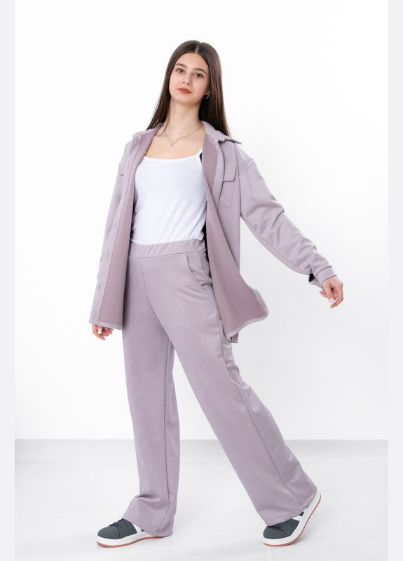 Пудровий демісезонний костюм для дівчинки (підлітковий) (p-16815) Носи своє