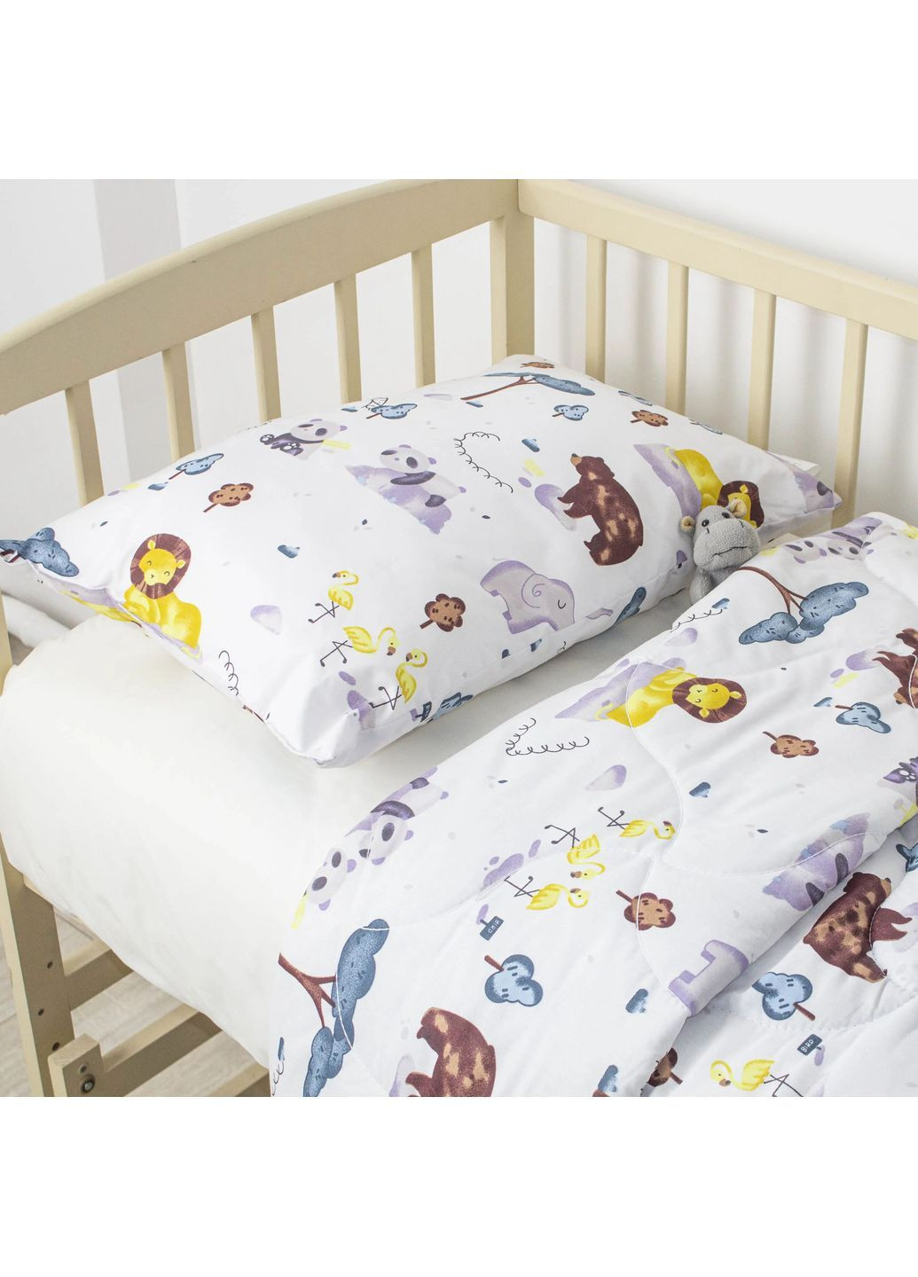 Дитяча ковдра 105*140 см, 250 гр/м2 гіпоалергенна LITTLE FRIENDS Happy Forest Білий (29890105140) ТЕП (368157368)