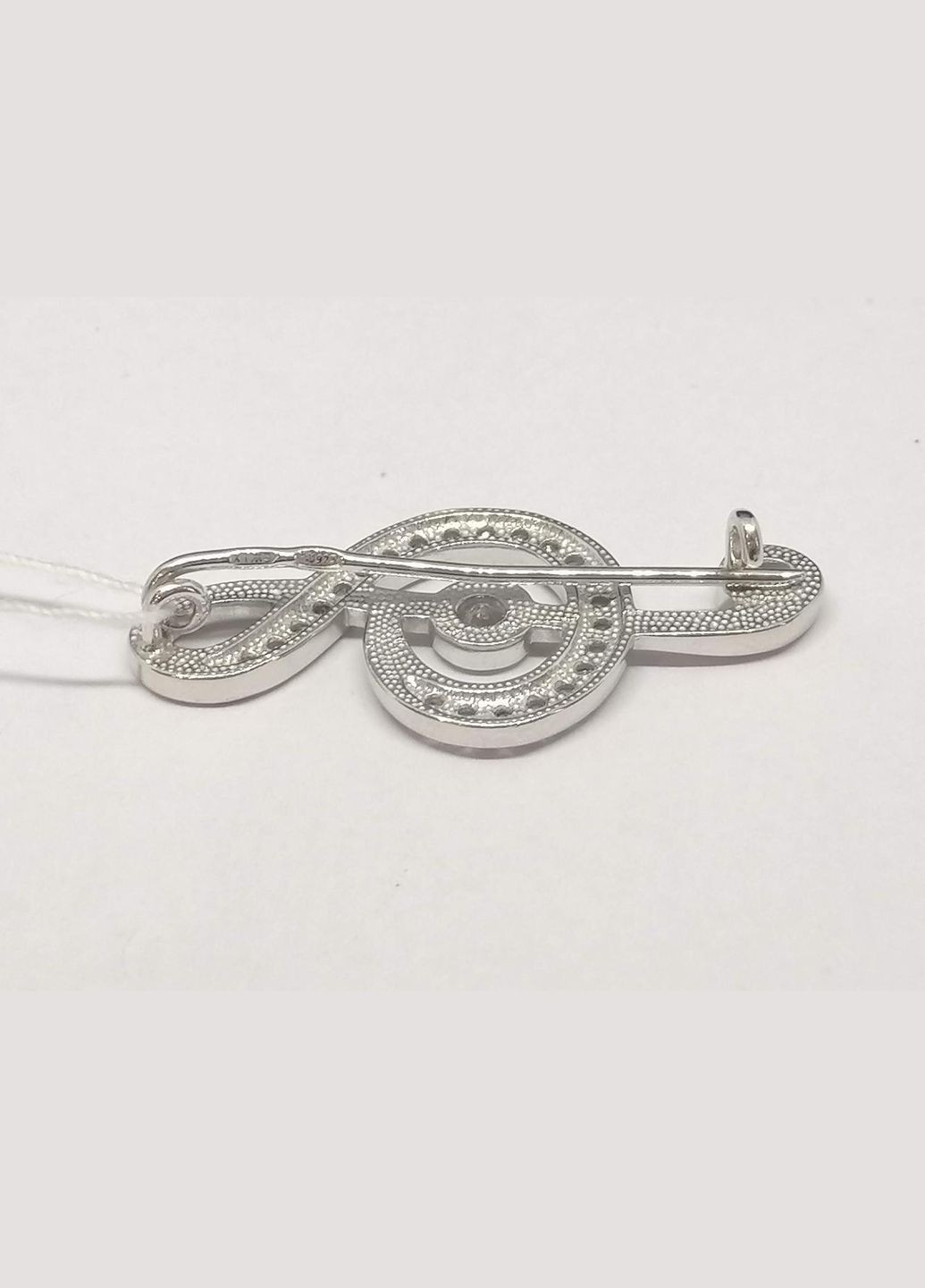 Срібна брошка з фіанітами. 9515 Ірій (275997973)