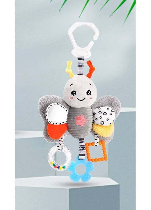 Мягкая развивающая игрушка-подвеска XA27A-B Бабочка Happy Monkey (350349742)