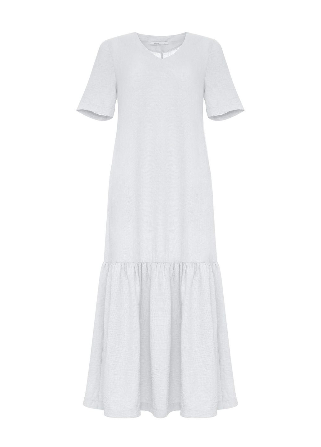 Белое кэжуал платье avit Garne однотонное