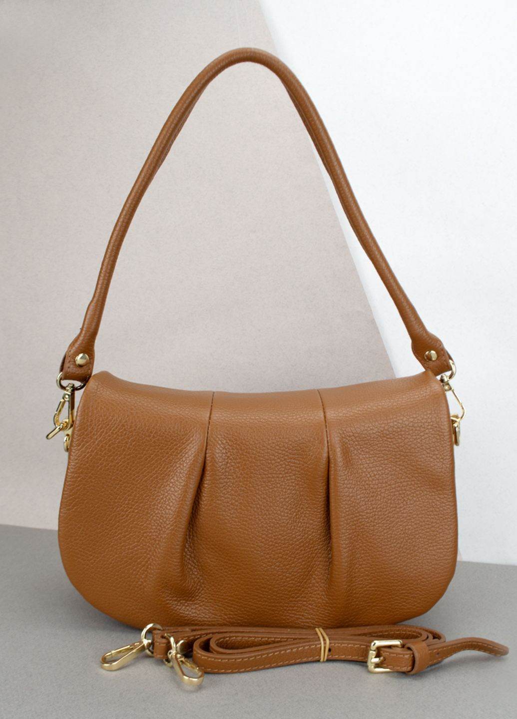 Сумка жіноча шкіряна на плечо 03753 темно-руда Virginia Conti (303403548)