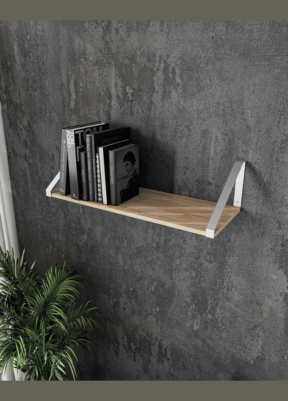 Полка настенная в стиле лофт от XT-28 прямоугольник /Белый MORELI (335423138)