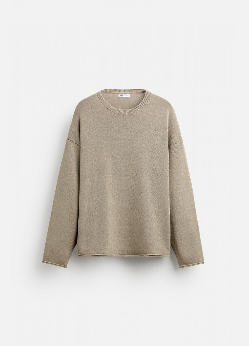 Світло-коричневий демісезонний светр Zara 6674/311 camel