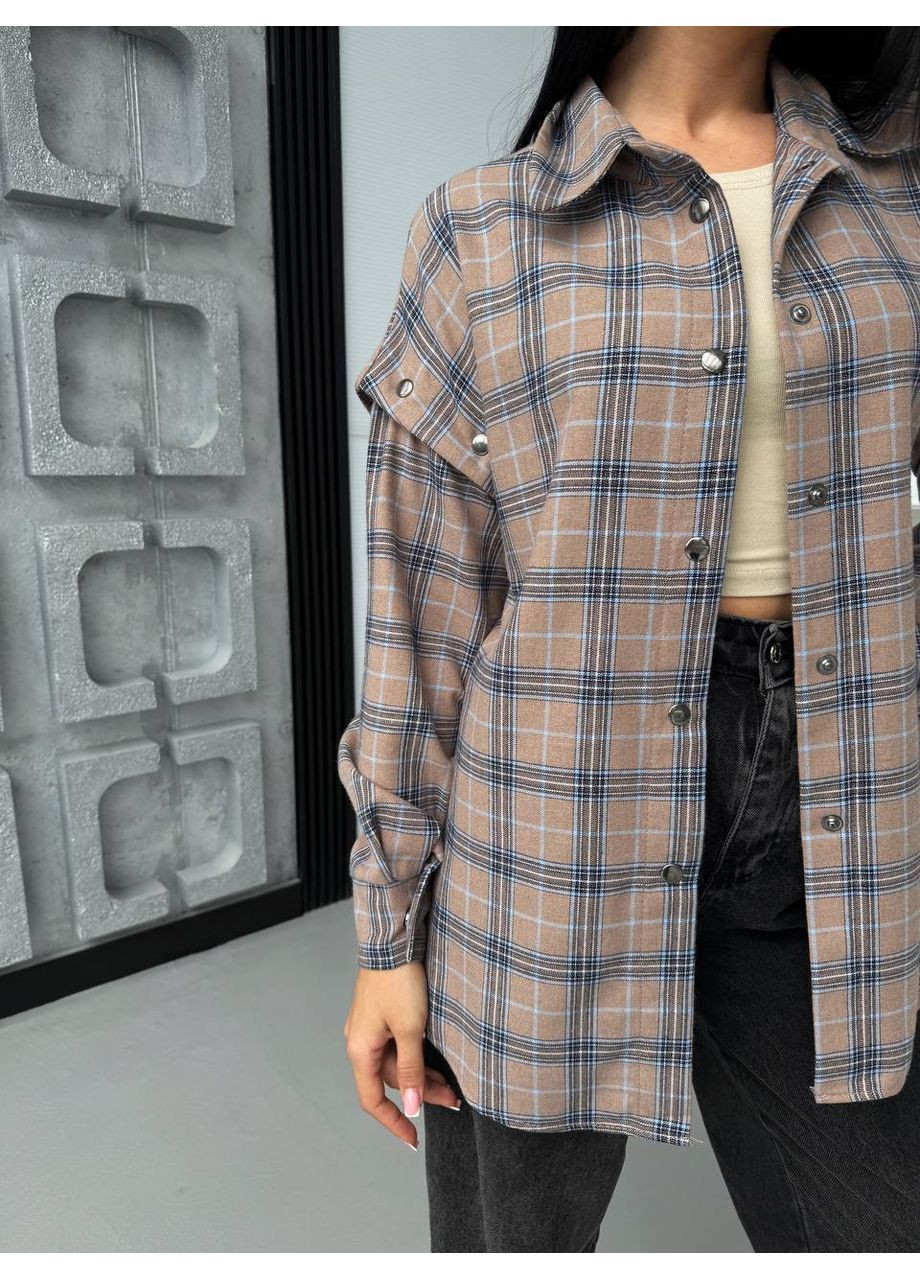 Темно-бежевая рубашка Osoblyva