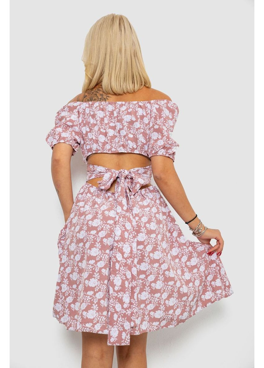 Пудрова сукня софт з принтом 230r01005,, 230r0105 Ager