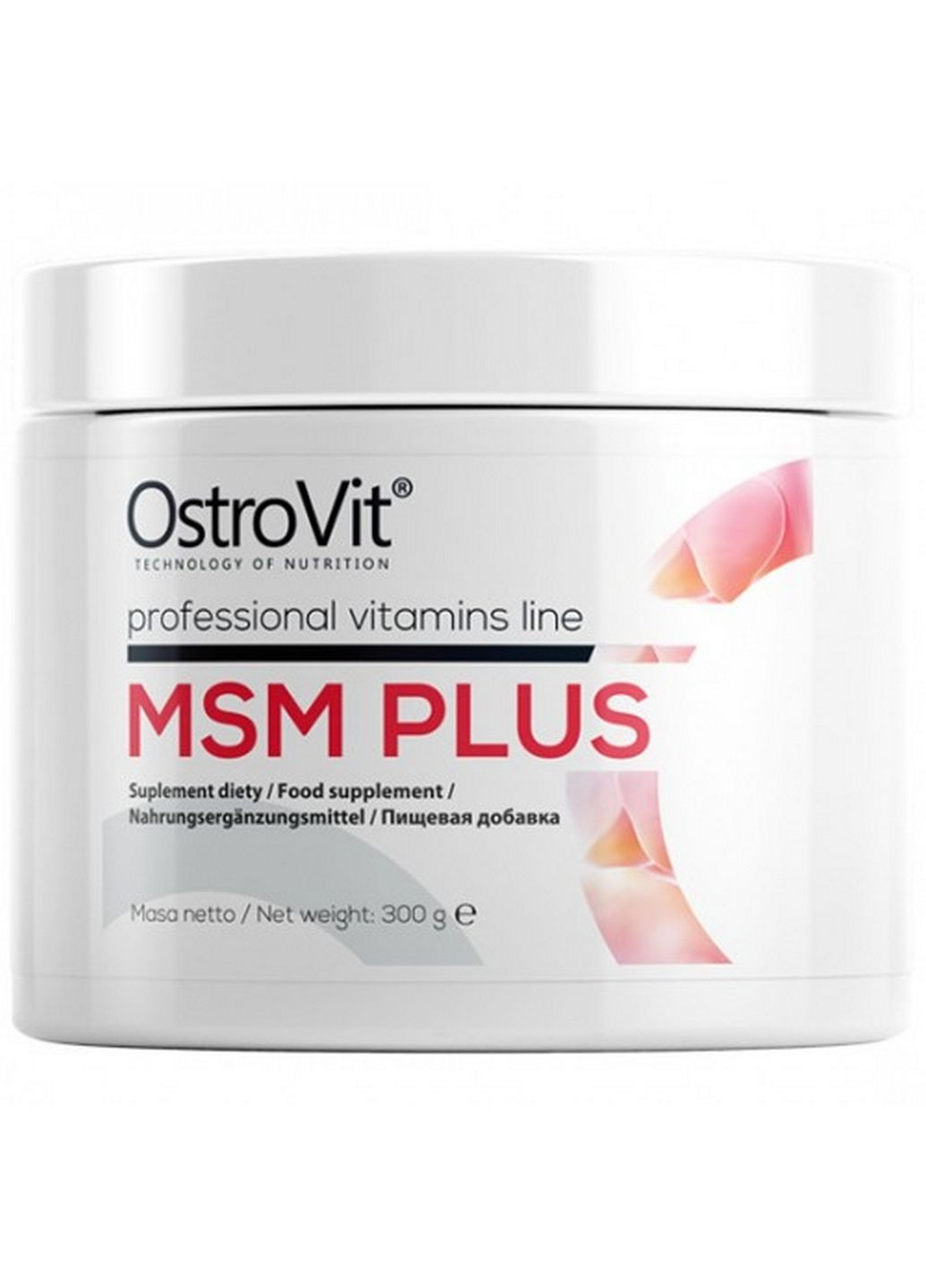 Препарат для суставов и связок MSM Plus, 300 грамм Ostrovit (293478201)