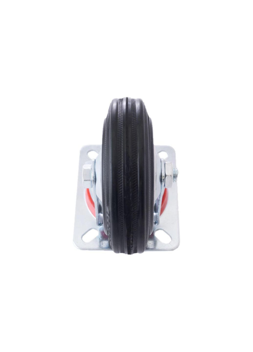 Колесо роликовое поворотное 100 мм черное для мебели с платформой под саморезы FZB (358205330)