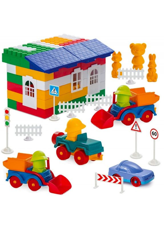 Детский конструктор "Лидер" №7 1913 300 деталей Colorplast (365801924)