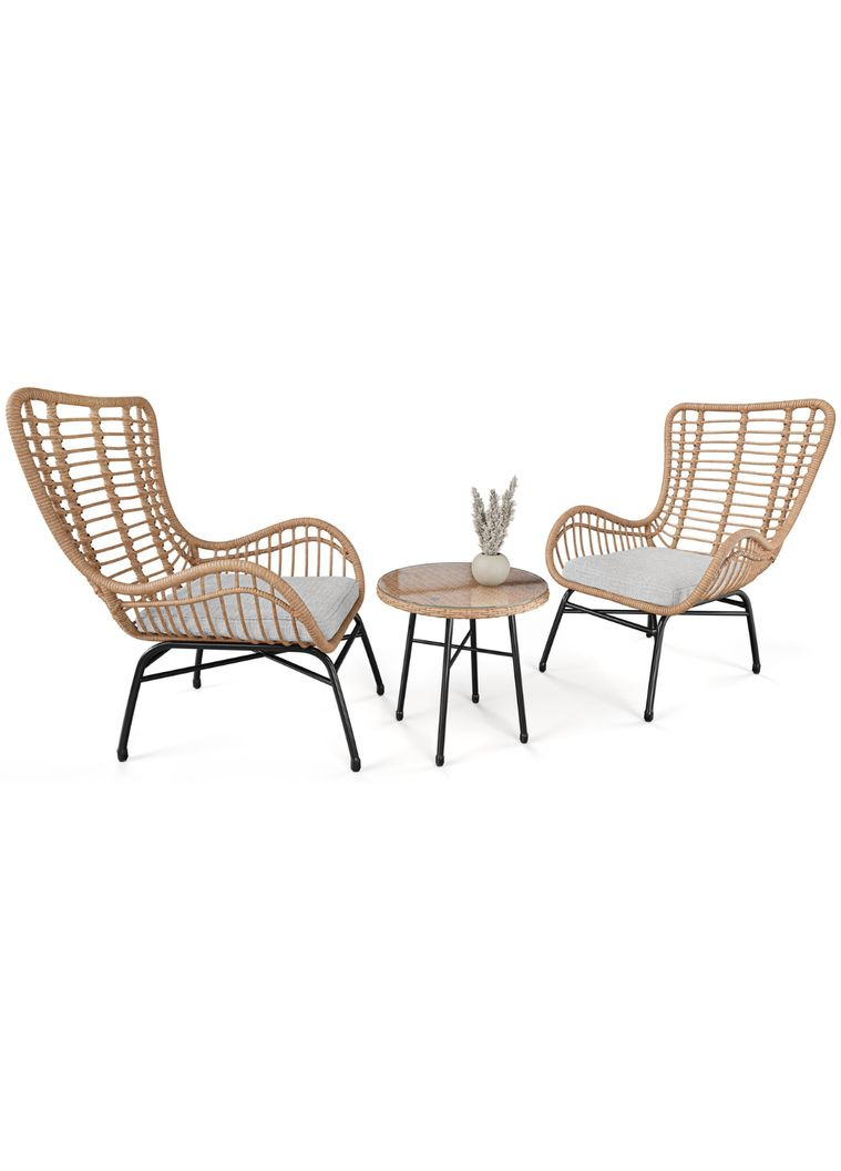 Набір садових меблів Sorrento бежевий/світло-сірий Di Volio (303126547)