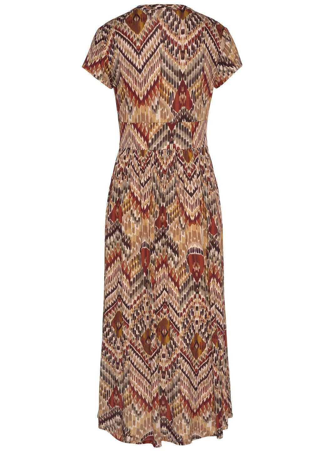 Бежевое платье Lascana с орнаментом