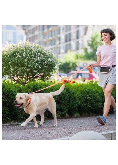 Повідець для собак (42134) Evolutor 300 см 25 мм помаранчевий (366699134)