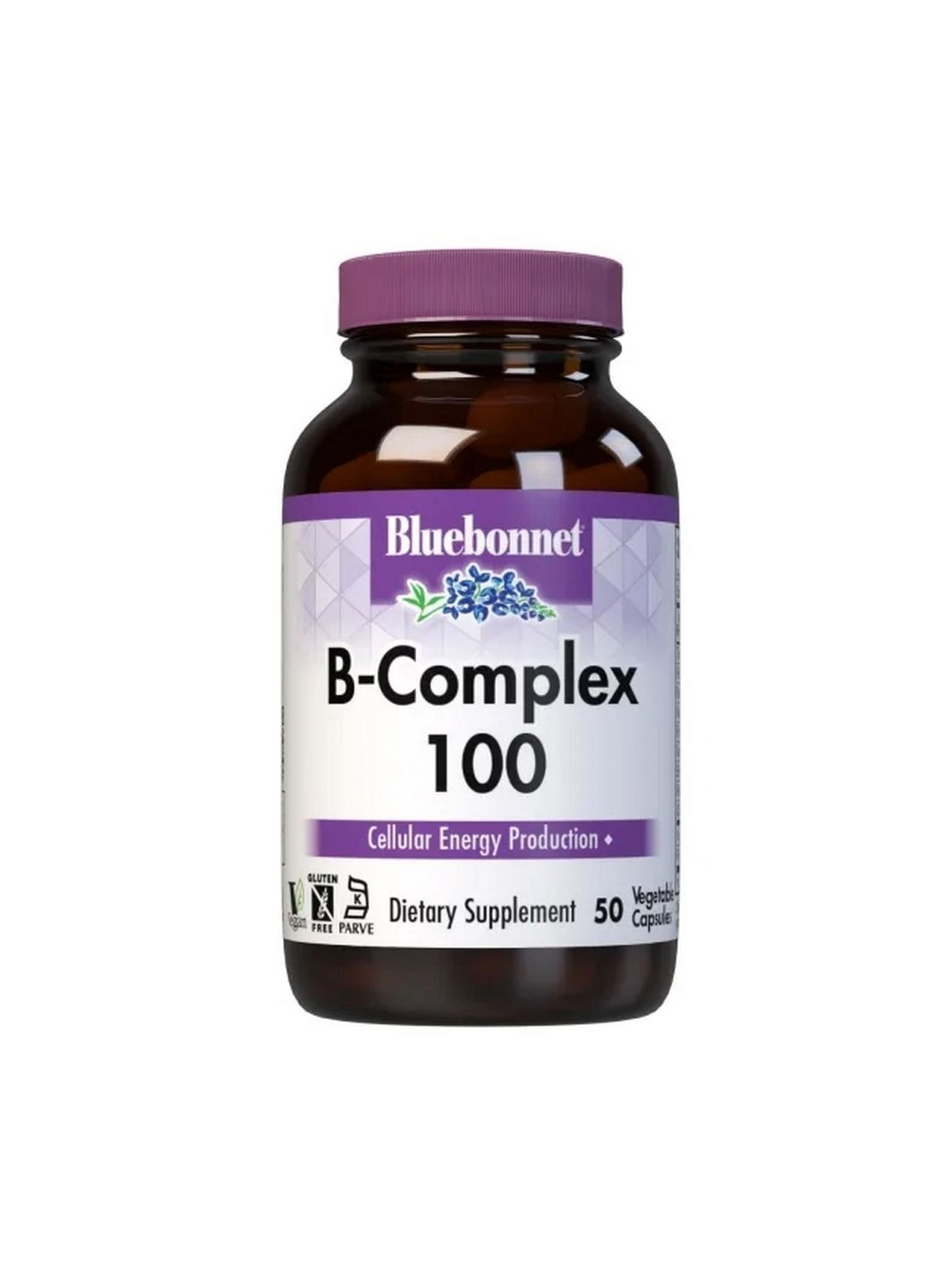 Вітаміни та мінерали B-Complex 100, 50 вегакапсул Bluebonnet Nutrition (293338045)