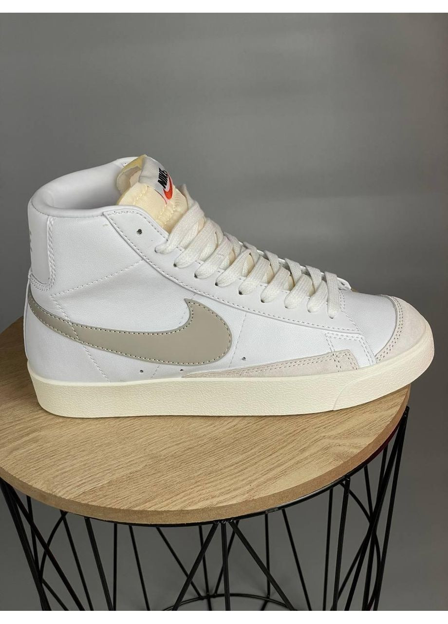 КРОССОВКИ ЖЕНСКИЕ NIKE BLAZER VINTAGE 77 WHITE BEIGE НАЙК БЛЕЙЗЕР No Brand бежевые демисезоны (367175265)