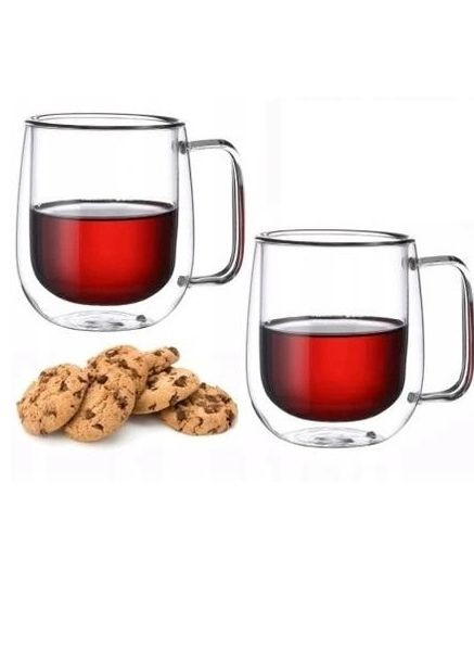 Набор чашек с двойными стенками KM-9007 300 мл 2 шт Kamille (348168337)