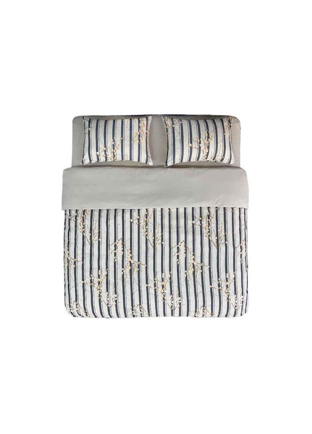 Комплект постельного белья 1,5-х сп Printed 8067-9 80г/м2 CLOSED 13-5304 Rainy Day (1н 57) микрофибра ТМ ArCloud (364208725)