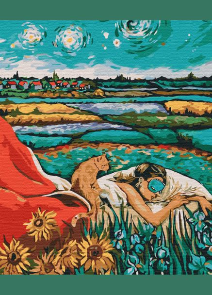 Картина по номерам Звездная Одри, Холст, Набор для рисования картины по номерам природа, пейзаж 40х50см Brushme (308988106)