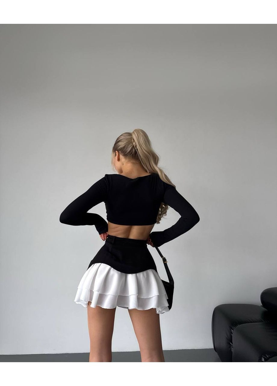 Жіноча міні-спідниця зі складками Україна (355803439)