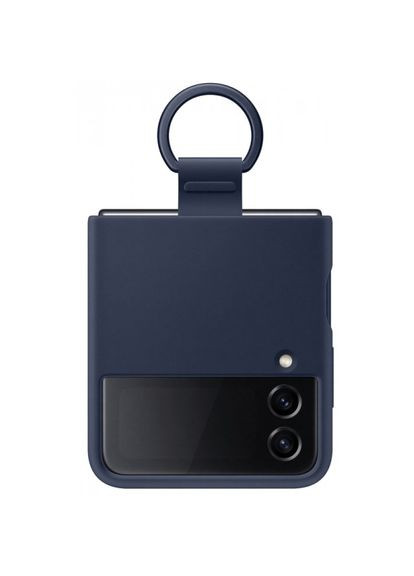 Чехол Samsung Galaxy Z Flip 4 Silicone Cover with Ring Navy sm-f721b No Brand (321971841)