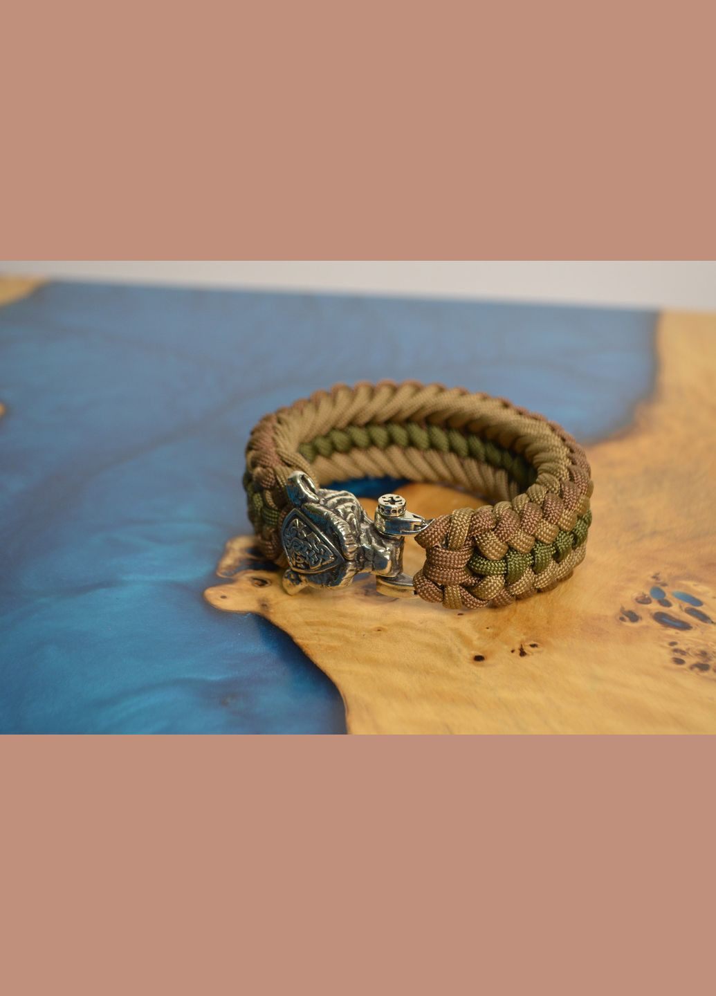 Браслет Ведмідь з Мельхіору ручне лиття плетіння освячений завіт + брелок у подарунок No Brand (341739040)