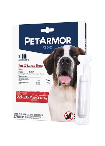 X-Large ПЕТАРМОР капли от блох, клещей, вшей для собак 40-60 кг, 4.02 мл, 3 шт./уп, цена за 1 пипетку (2100058437013) PetArmor (352060822)