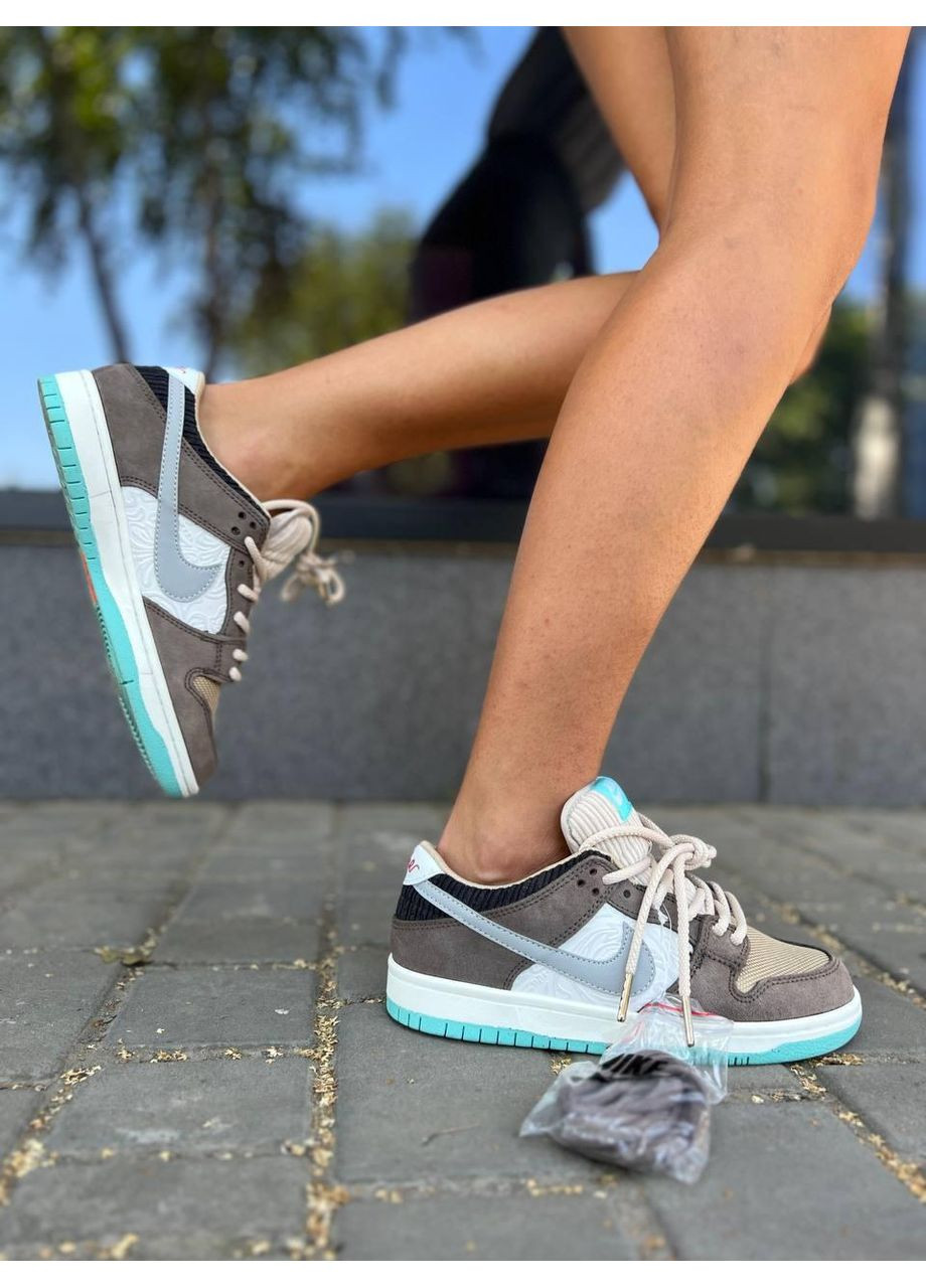 Белые демисезонные кроссовки мужские nike sb dunk low pro big money savings найк сб данк No Brand