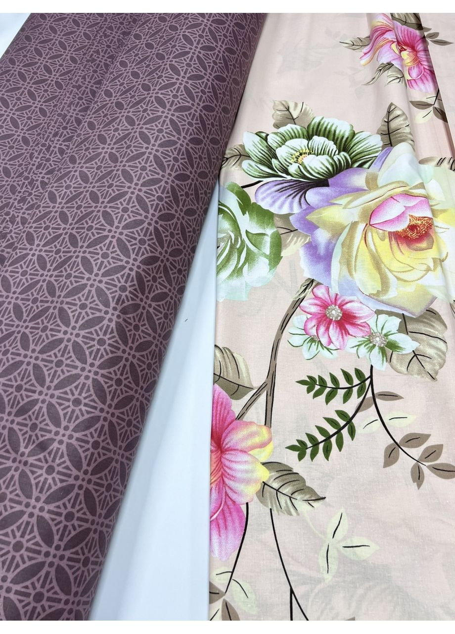 Постельное белье Ирма, бязь Полуторный на резинке Комфорт-текстиль підковдра 145х215 - 1шт, простирадло на резинці 90х200х34 - 1шт, наволочки 40х60 - 2шт (354823261)