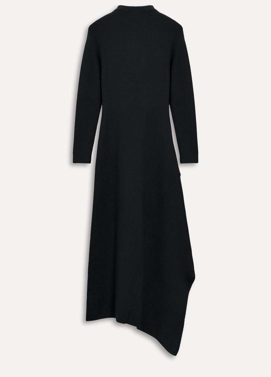 Черное деловое платье Zara однотонное