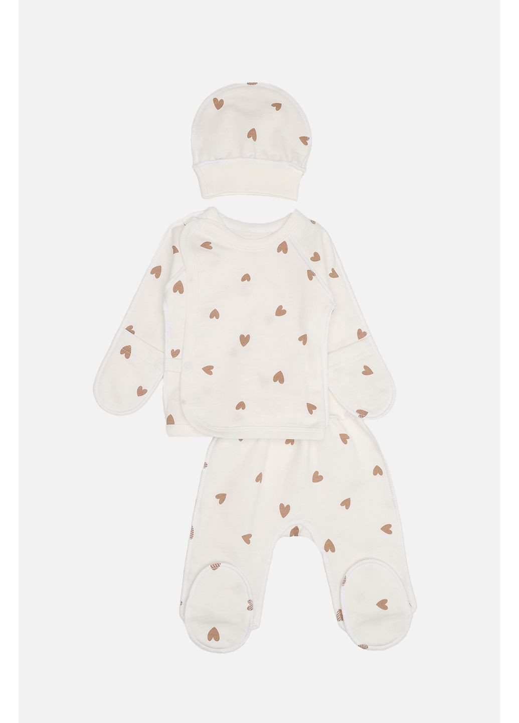 Молочний демісезонний костюм яслі для дівчинки колір молочний цб-00286558 Timi