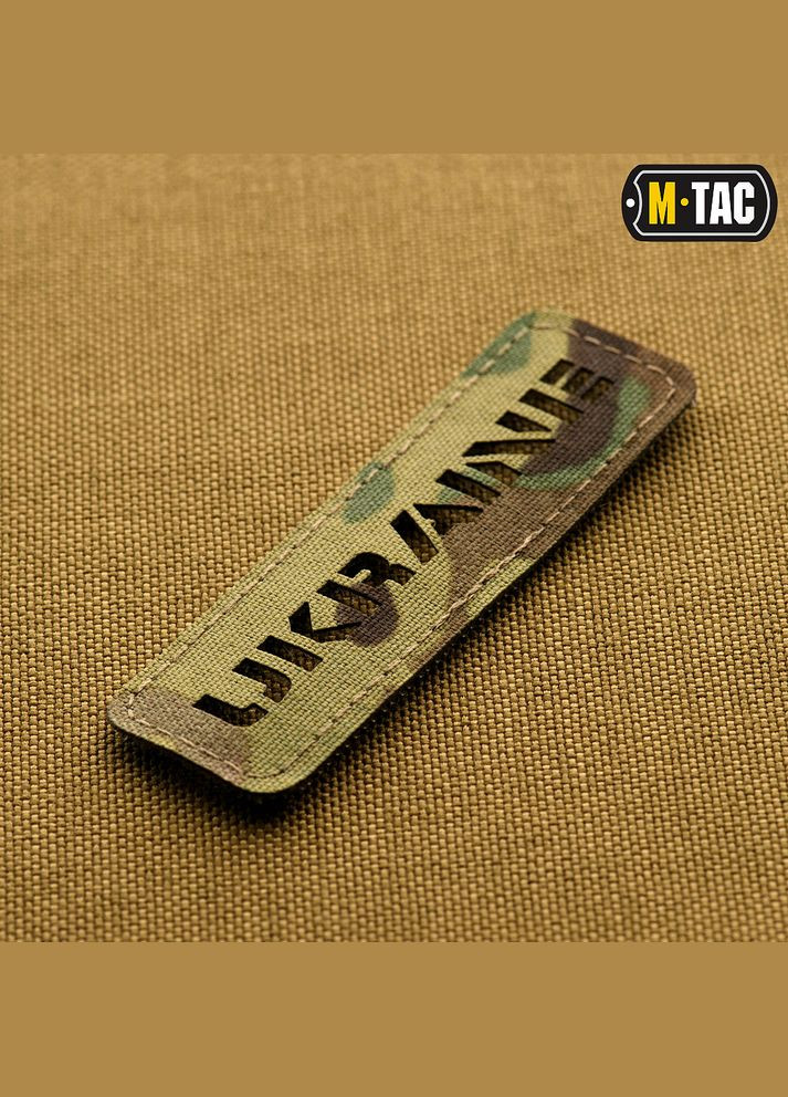 Нашивка Ukraine скрізна 25х80 Laser Cut Multicam M-TAC (315047194)