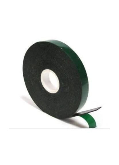 Двусторонний скотч на вспененной основе с зеленым лайнером для ремонта 18 мм х 2,5 м, 1 мм, ящик 56 шт No Brand (316091601)