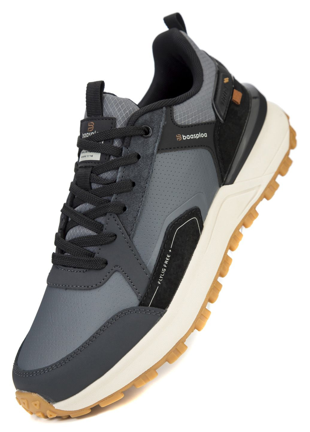Серые демисезонные кроссовки мужские Baasploa