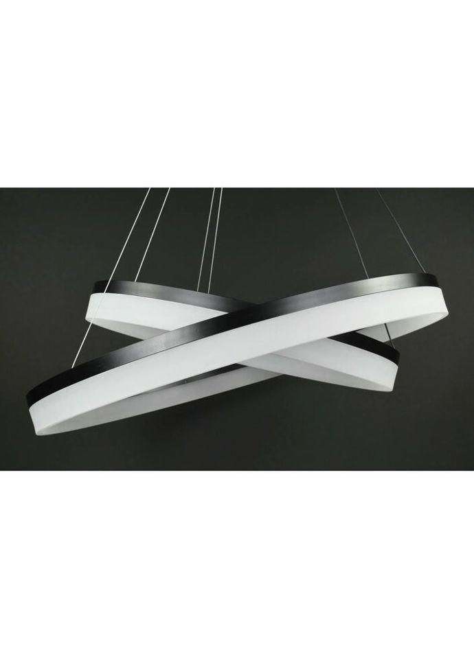 Люстра светодиодная подвесная LED светильник для квартиры на потолок лэд 27852 Черный 35-150х80х80 см. Sunnysky (324396131)