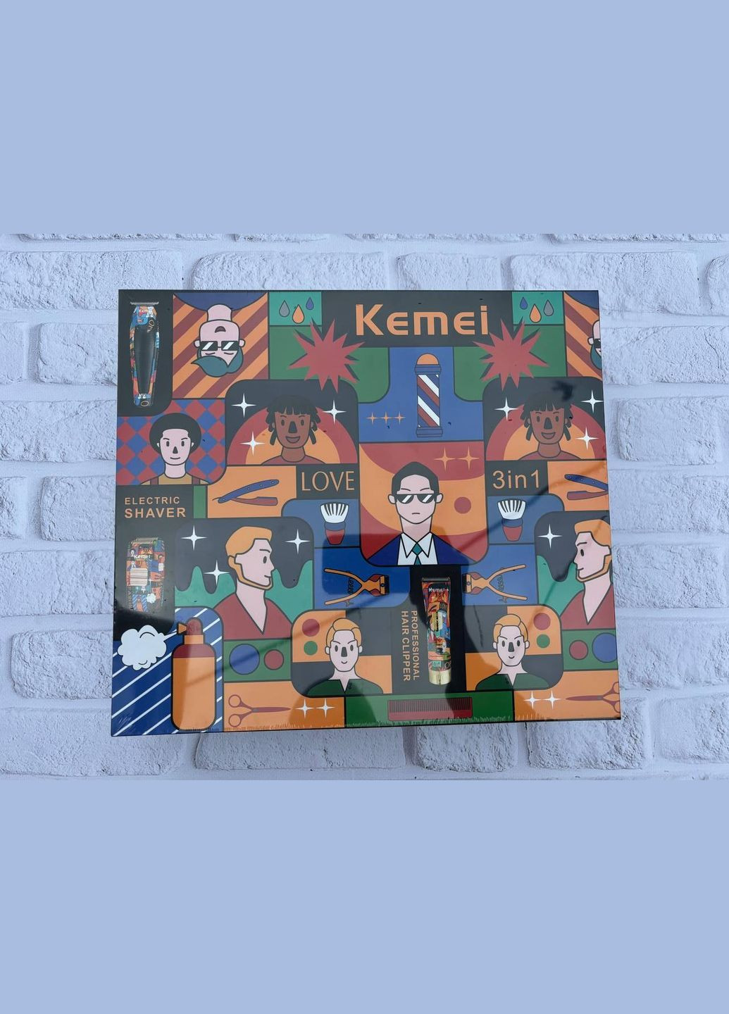 Комбо-набор PRO 2 Professional для ухода машинка для стрижки, триммер и электробритва - Уход за телом Kemei (342369177)