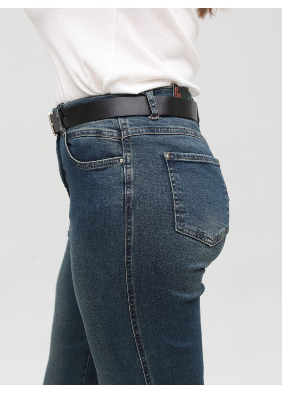 Джинси жіночі темно-сині палаццо великі розміри Палаццо Estensivo - (358501747)