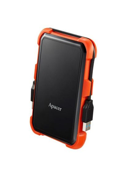Зовнішній жорсткий диск 2Tb AC630, Black/Orange, 2.5", USB 3.1, водонепроникний/ударопрочний (AP2TBAC630T1) Apacer (315759525)