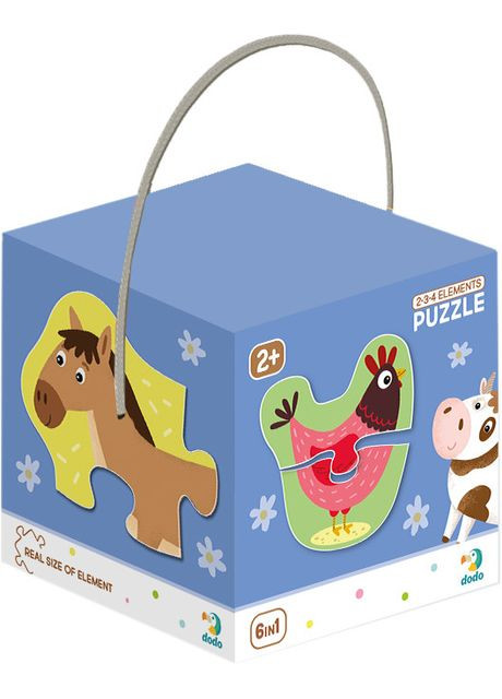 Пазл 2-3-4 элемента 300152 Домашние животные Dodo (327216005)