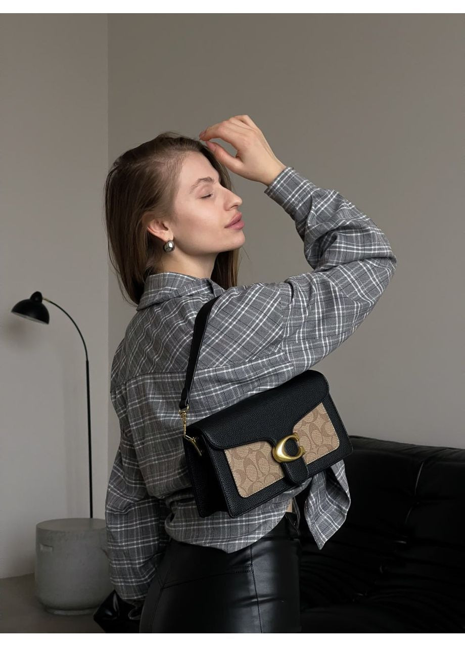 Сумка черно-бежевая No Brand (372511562)