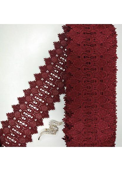 Кружево макраме 9см (20 м) Цвет - Бордовый (23-Y12169-2) Plus-plus (352744540)