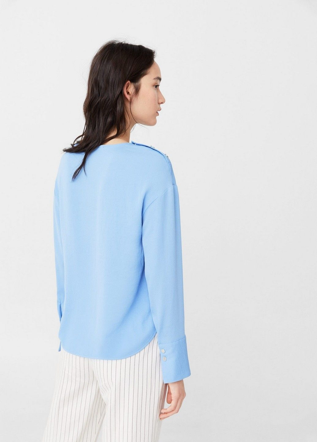Блакитна блуза Mango