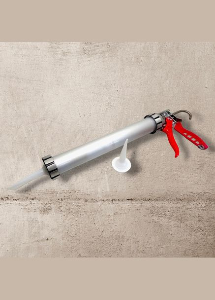 Пистолет для герметика 600 мл, закрытого типа, алюминий (арт.31124) Haisser (337360792)