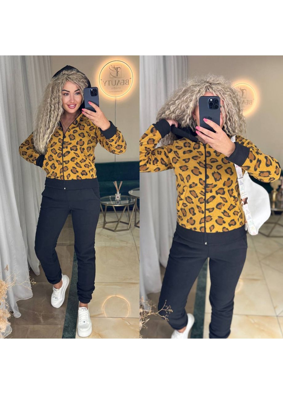 Костюм флісовий кофта з капюшоном та штани з кишенями Україна (355262148)