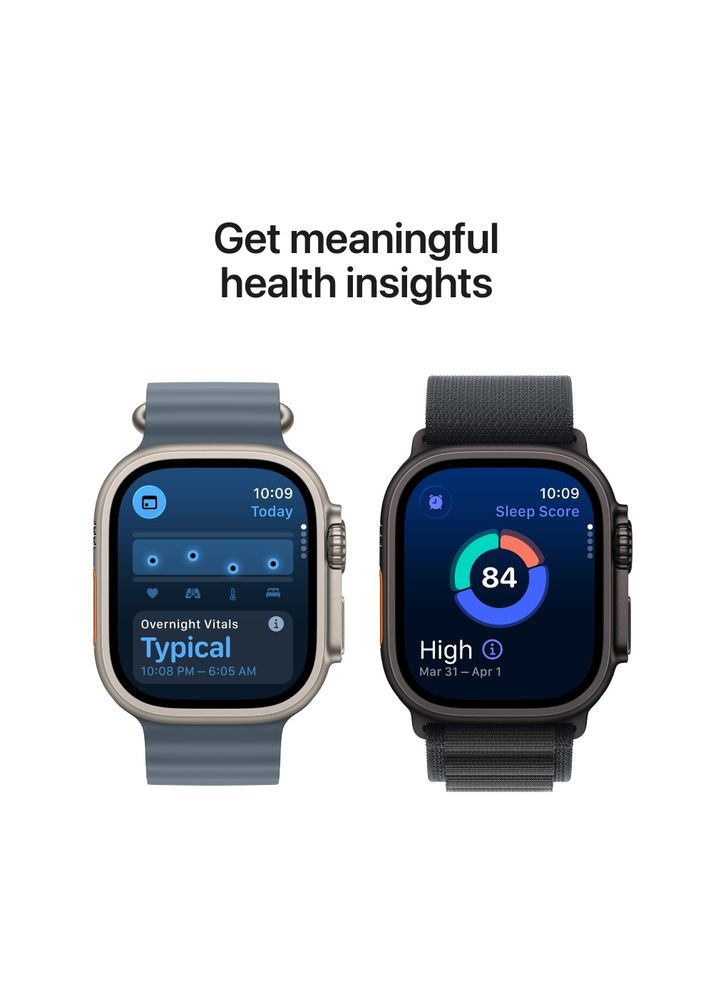 Смарт-годинник Watch Ultra 3 GPS + Cellular 49mm Natural Titanium Case with Anchor Blue Ocean Band (MEWH4QP/A) Apple (362209035)